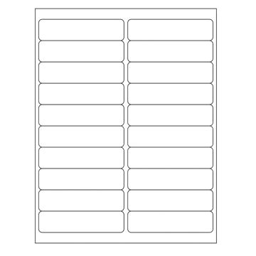 Desktop Laser Labels, Low Speed, 4.0" x 1.0"