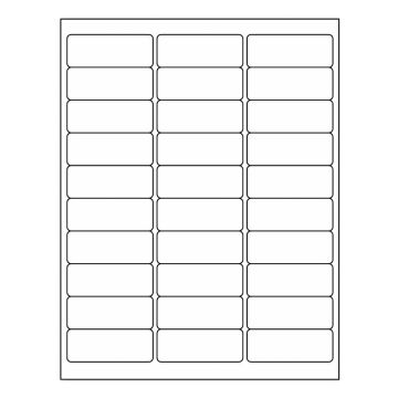 Desktop Laser Labels, Low Speed, 2-5/8" x 1.0"