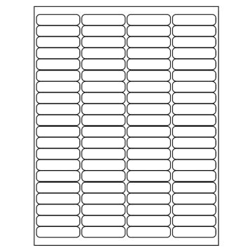 Desktop Laser Labels, Low Speed, 1-3/4" x 1/2"