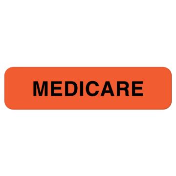 Medicare Insurance Label, 1-1/4" x 5/16"