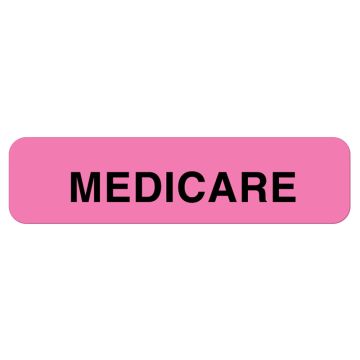 Medicare Insurance Label, 1-1/4" x 5/16"