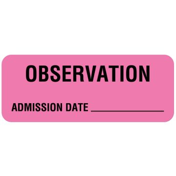 Medical Observation Label, 2-1/4" x 7/8"