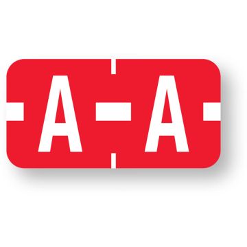 Alpha File Folder Label - Tab® Compatible, 1" x 1/2"