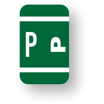 Alpha File Folder Label - Smead® ACC Compatible Series, 1" x 1-5/8"