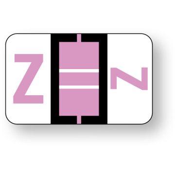 Alpha File Folder Label - Ident-A-File™ Labeling System Side and Top Tab, 1-5/8" x 1"
