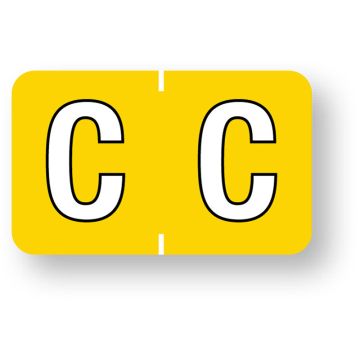 Alpha File Folder Label - Barkley™ ABKM Compatible Series, 1-1/2" x 1"