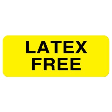 Latex Free Alert Label, 2-1/4" x 7/8"