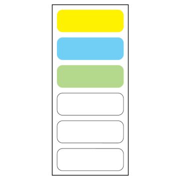 6-label Anesthesia Sheet, 1-1/2" x 1/2"