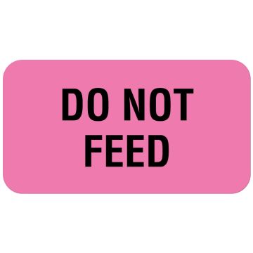 DO NOT FEED, Communication Label, 1-5/8" x 7/8"