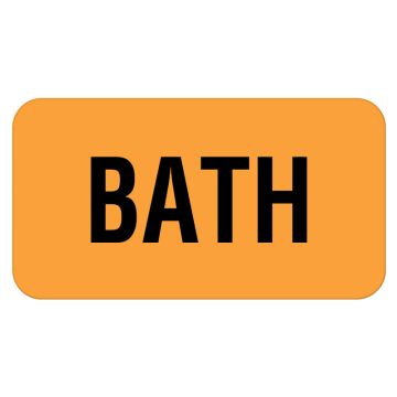 Bath Label, 1-5/8" x 7/8"