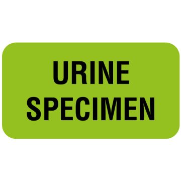 URINE SPECIMEN, Communication Label, 1-5/8" x 7/8"