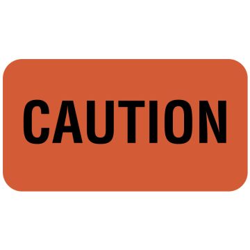 Caution Label, 1-5/8" x 7/8"