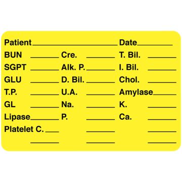 Laboratory Label, 3" x 2"