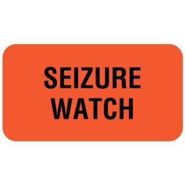 SEIZURE WATCH, Communication Label, 1-5/8" x 7/8"