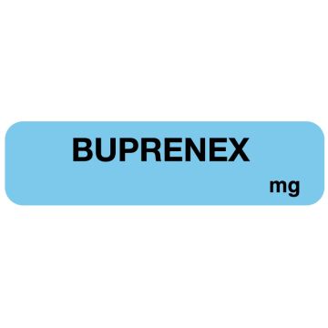 Buprenex Medication Label, 1-1/4" x 5/16"