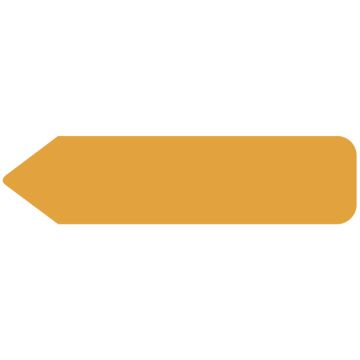 Uniarrow Plus Flag, 1-3/4" x 13/32"