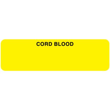 Cord Blood Label, 3" x 7/8"