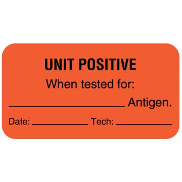 Antigen Testing Label, 1-5/8" x 7/8"
