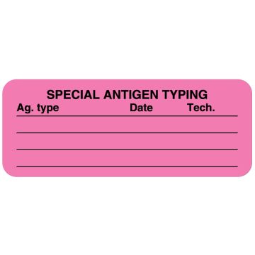 Antigen Testing Label, 2-1/4" x 7/8"