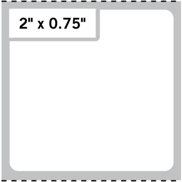 Direct Thermal Printer Label, 3" Core, 4" x 4"