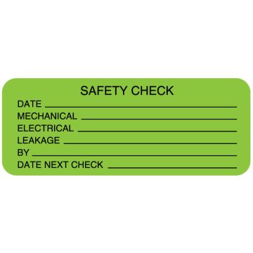 Electrical Equipment Safety Label, 2-1/4" x 7/8"