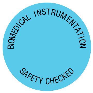 Electrical Equipment Safety Label, 3/4" x 7/8"
