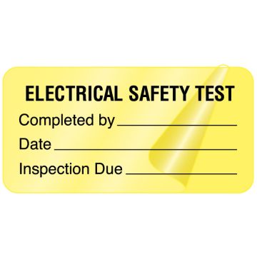 Electrical Equipment Safety Label, 2" x 1"