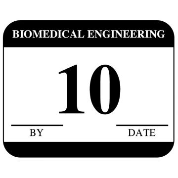 Biomedical Engineering Inspection Label, 1-1/4" x 1"