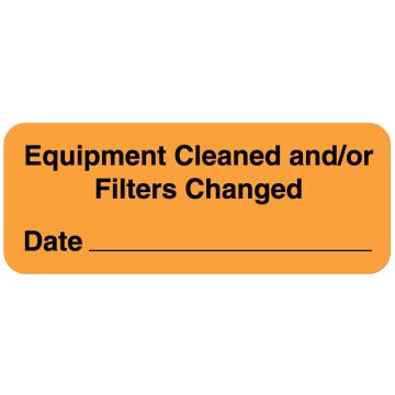 Equipment Cleaned Label, 2-1/4" x 7/8"