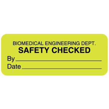 Electrical Equipment Safety Label, 2-1/4" x 7/8"