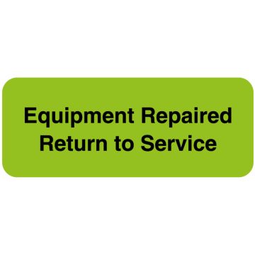Equipment Repair and Maintenance Label, 2-1/4" x 7/8"