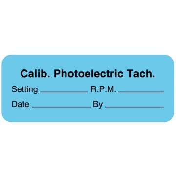 Calibration Label, 2-1/4" x 7/8"