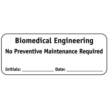 Biomed Engineering No PM Required, 2-1/4" x 7/8"
