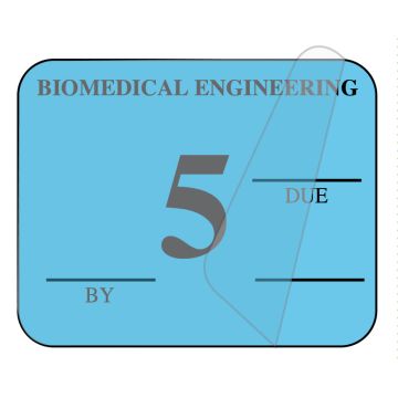 Biomedical Engineering Inspection Label, 1-1/4" x 1"