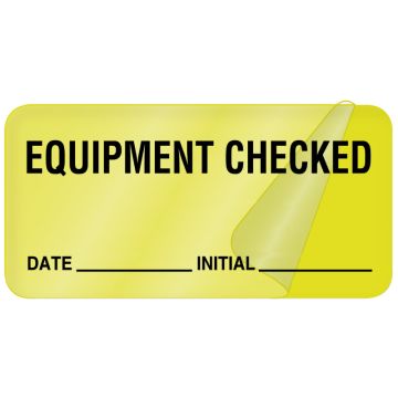 Equipment Service Label, 2" x 1"