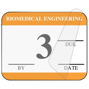 Biomedical Engineering Inspection Label, 1-1/4" x 1"