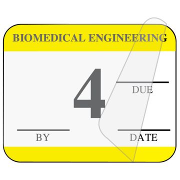 Biomedical Engineering Inspection Label, 1-1/4" x 1"