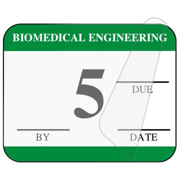 Biomedical Engineering Inspection Label, 1-1/4" x 1"