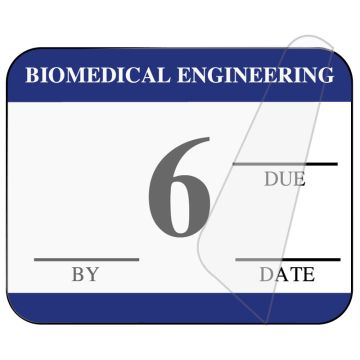 Biomedical Engineering Inspection Label, 1-1/4" x 1"