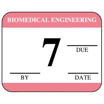 Biomedical Engineering Inspection Label, 1-1/4" x 1"