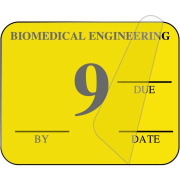 Biomedical Engineering Inspection Label, 1-1/4" x 1"
