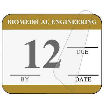 Biomedical Engineering Inspection Label, 1-1/4" x 1"