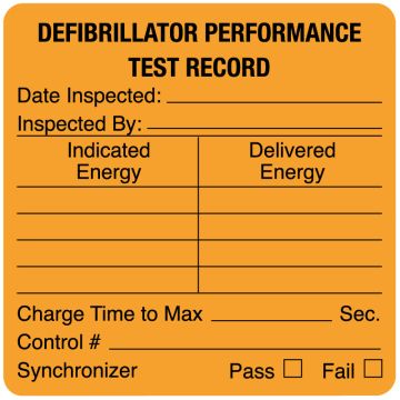 Equipment Repair and Maintenance Label, 2-1/2" x 2-1/2"