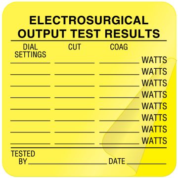 Equipment Calibration Label, 2-1/2" x 2-1/2"