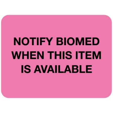 Notify Biomed, 2" x 1-1/2"