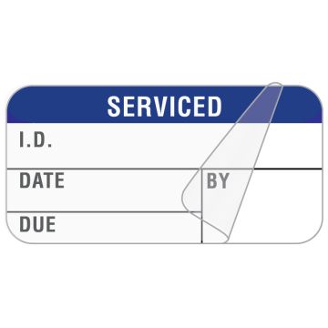 Serviced Label, 1-1/2" x 3/4"