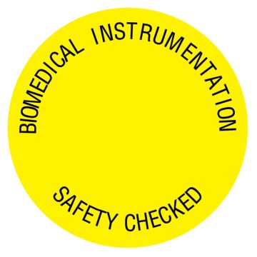 Electrical Equipment Safety Label, 3/4" x 3/4"