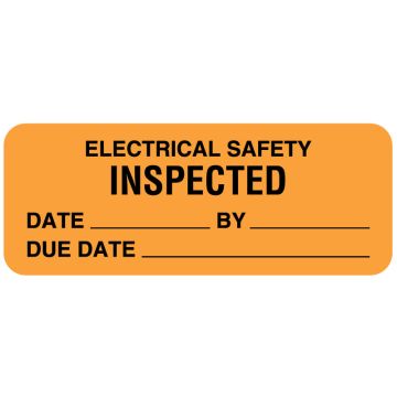 Electrical Equipment Safety Label, 2-1/4" x 7/8"