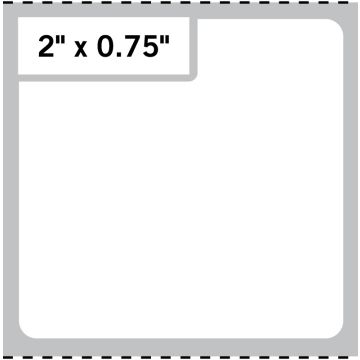 Thermal Transfer Printer Label, 3" Core, 4" x 4"