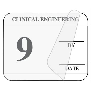 Clinical Engineering Inspection Label, 1-1/4" x 1"